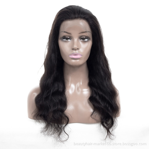 100% Indian Human Hair Full Lace Wig  Hand tied wig